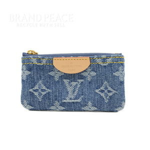 Louis Vuitton Monogram LV Remix Case Pochette Ring Denim Key